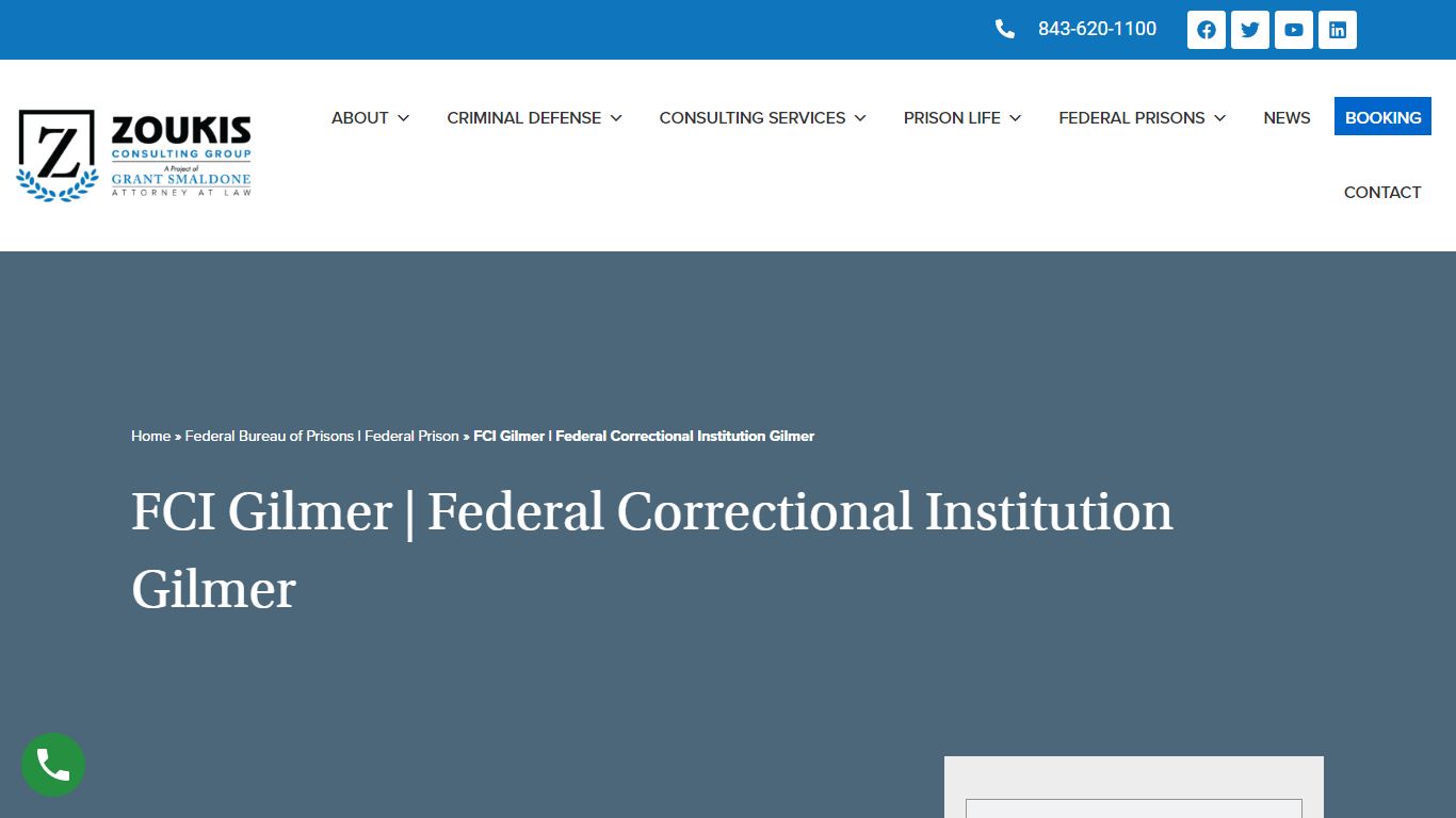 FCI Gilmer | Federal Correctional Institution Gilmer
